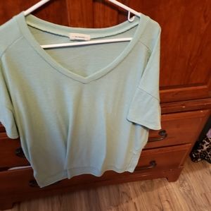 Mint green v neck